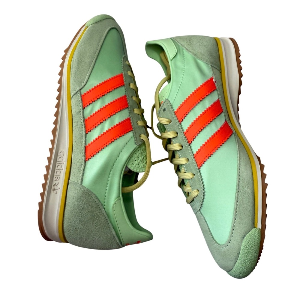 Adidas SL 72 OG W Semi Green Spark Solar Orange Retro Sneakers JI0197 Womens 8.5